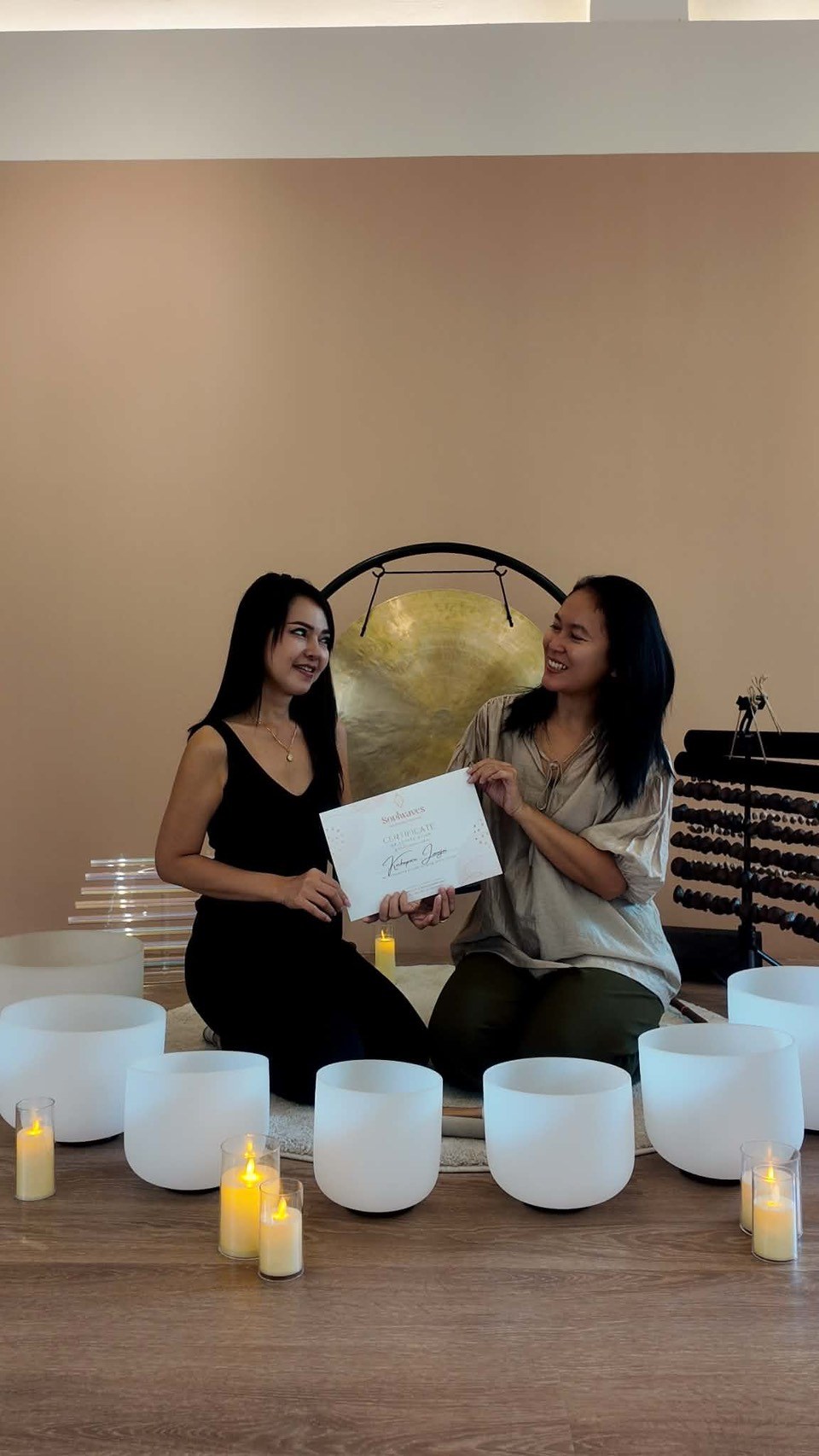 Sound healing practitioner training at Soulwaves