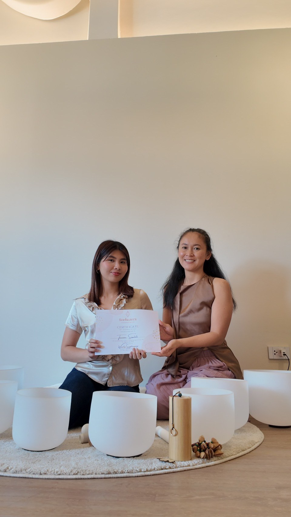 Sound healing practitioner training at Soulwaves
